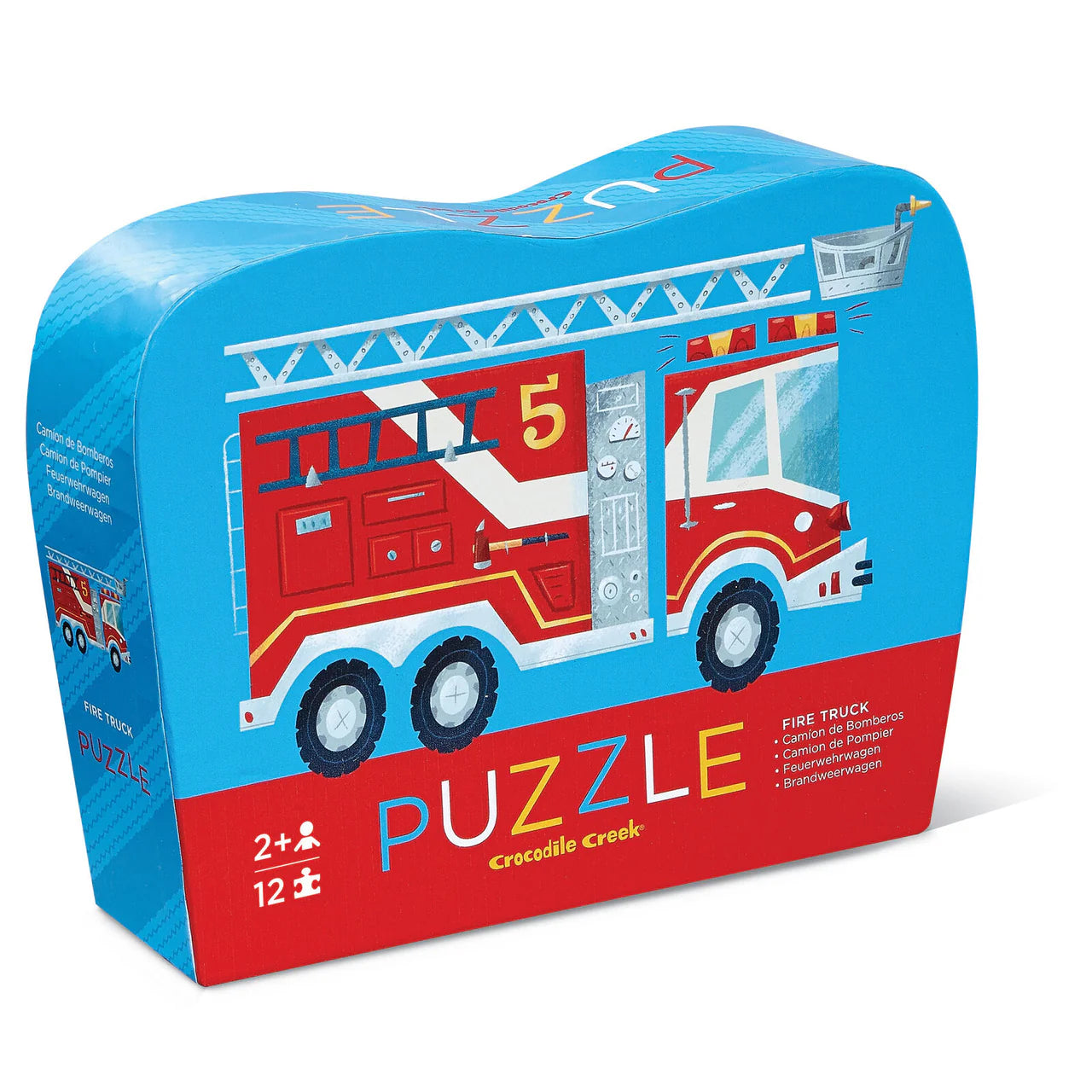 Crocodile Creek Mini Puzzle 12pce - Fire Truck