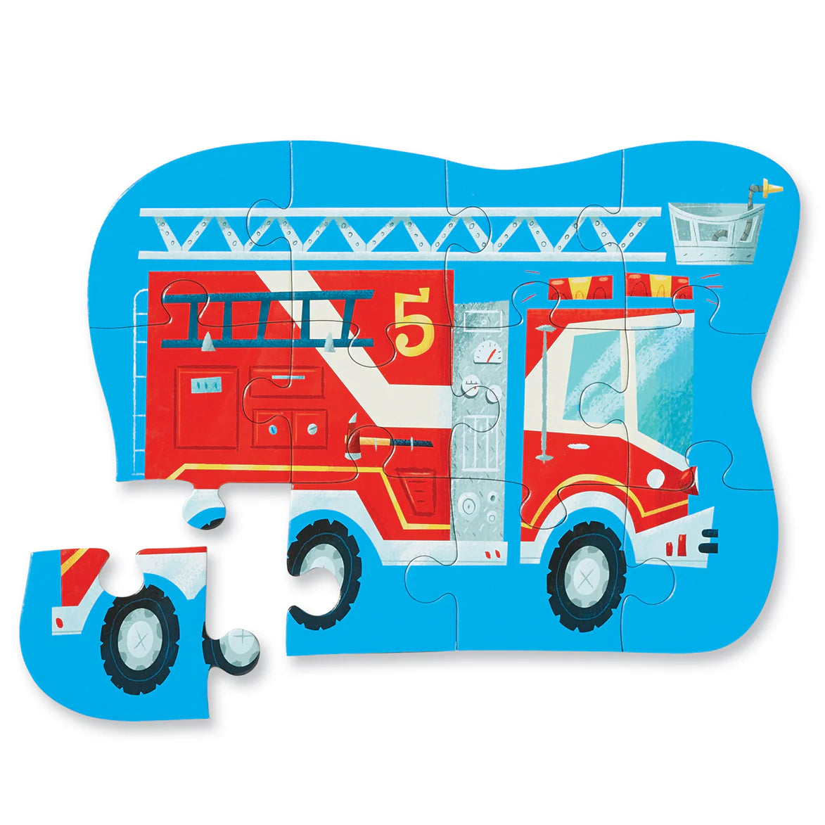 Crocodile Creek Mini Puzzle 12pce - Fire Truck