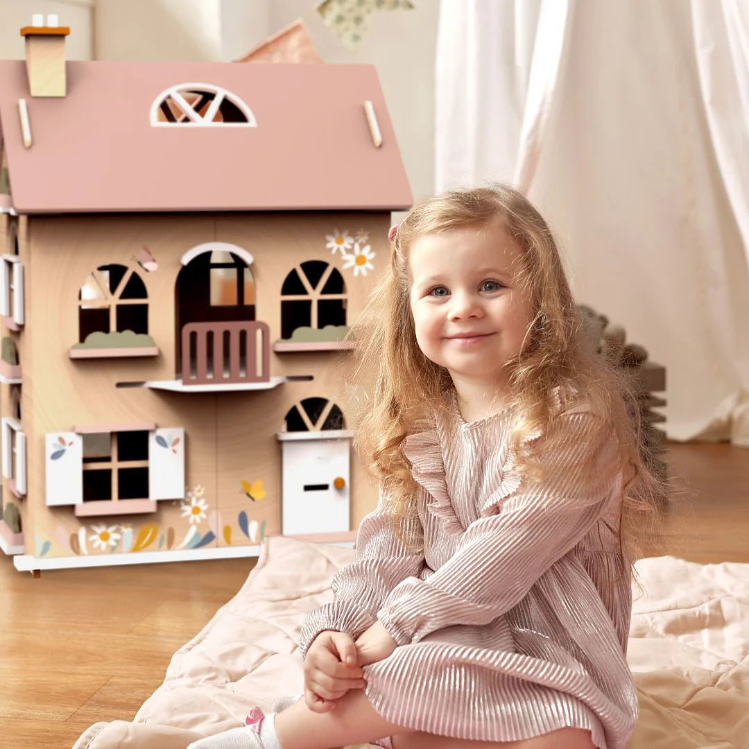 Speedy Monkey Flowers Cottage Dolls House with starter kit