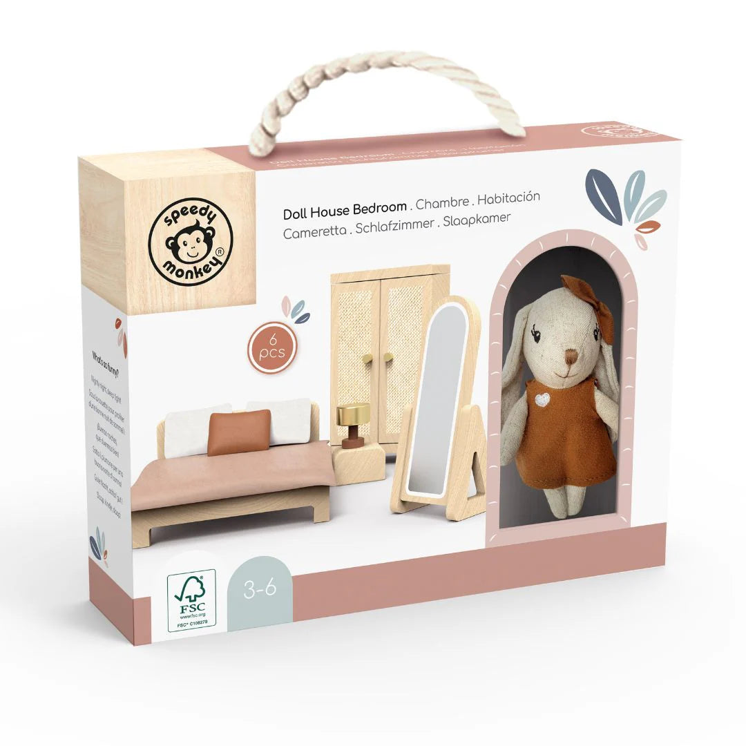 Speedy Monkey Doll House - Bedroom + Character