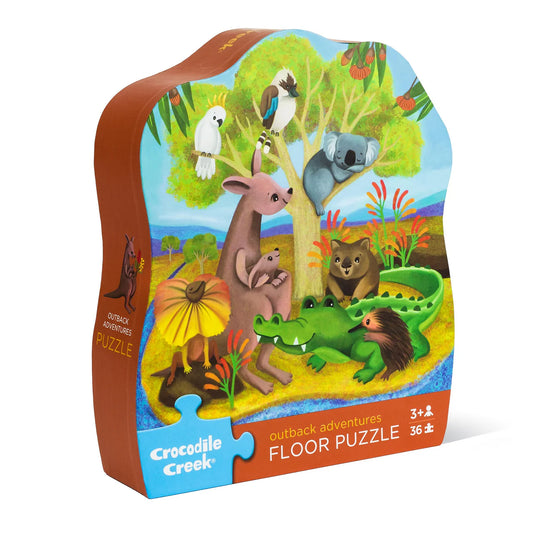 Crocodile Creek Classic Floor Puzzle 36 pce - Outback Adventures