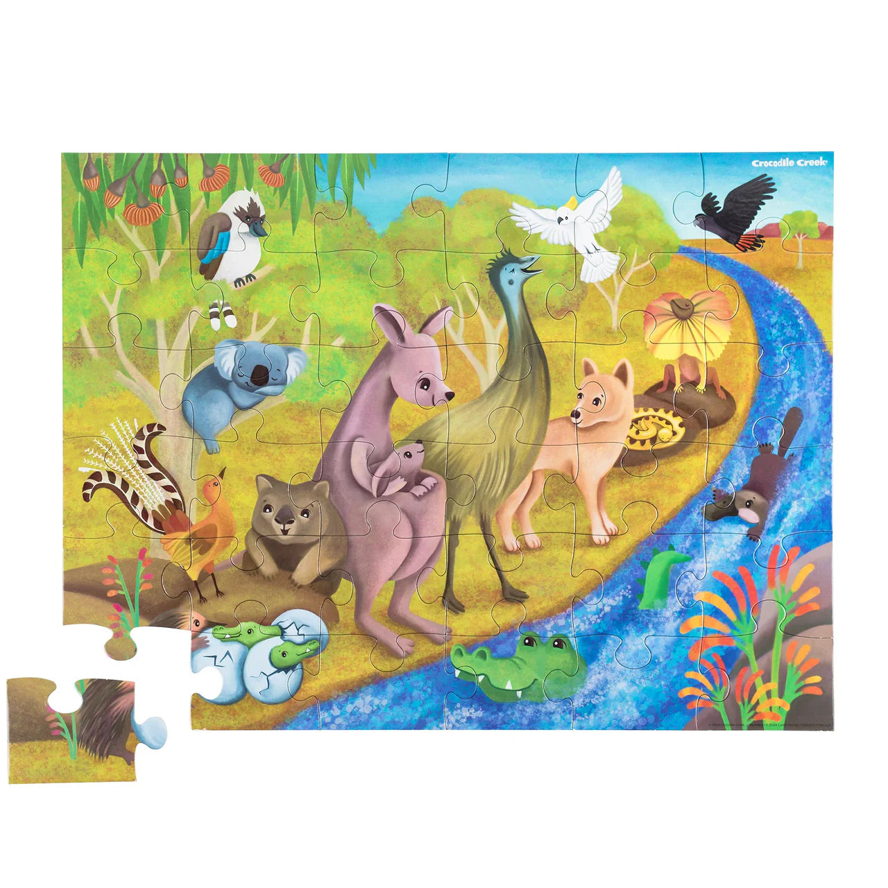 Crocodile Creek Classic Floor Puzzle 36 pce - Outback Adventures