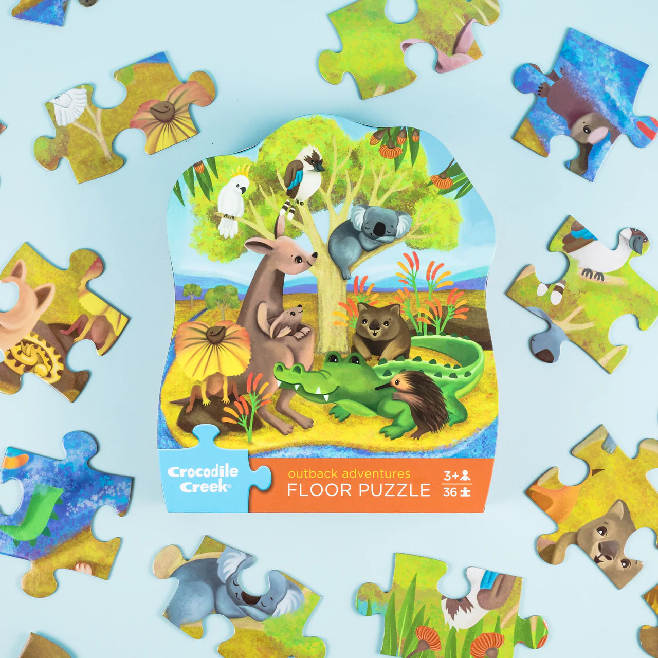 Crocodile Creek Classic Floor Puzzle 36 pce - Outback Adventures