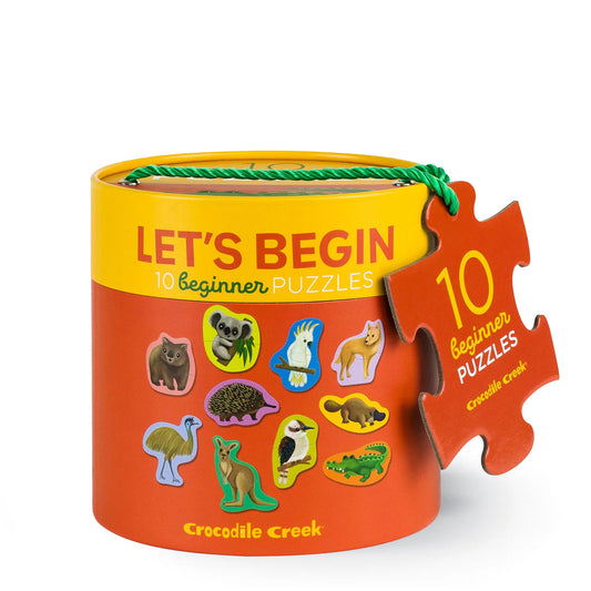 Crocodile Creek Let's Begin 2 Pce Puzzle - Aussie Animals