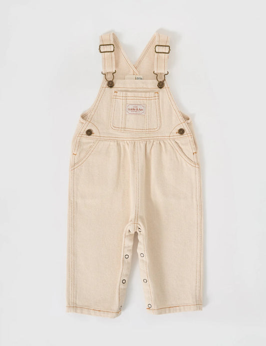 Goldie + Ace Austin Denim Overalls Oat