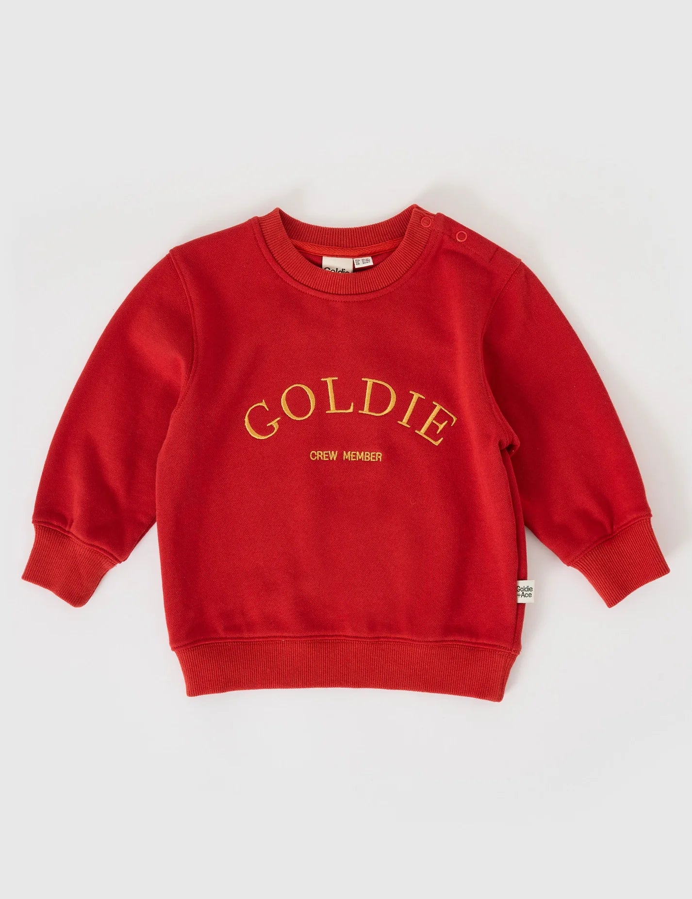 Goldie + Ace Embroidered Sweater Red