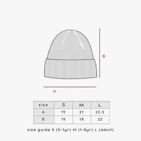 The Rest - Organic Cotton Rib Beanie Buttercup