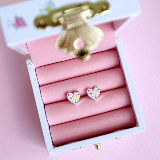 Lauren Hinkley Confetti Heart Earrings - Bunny Box