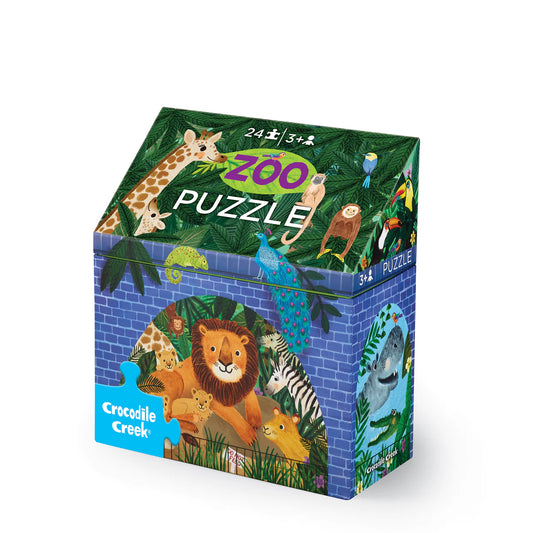 Crocodile Creek Zoo Puzzle 24pce