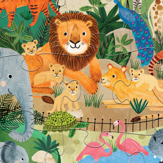 Crocodile Creek Zoo Puzzle 24pce