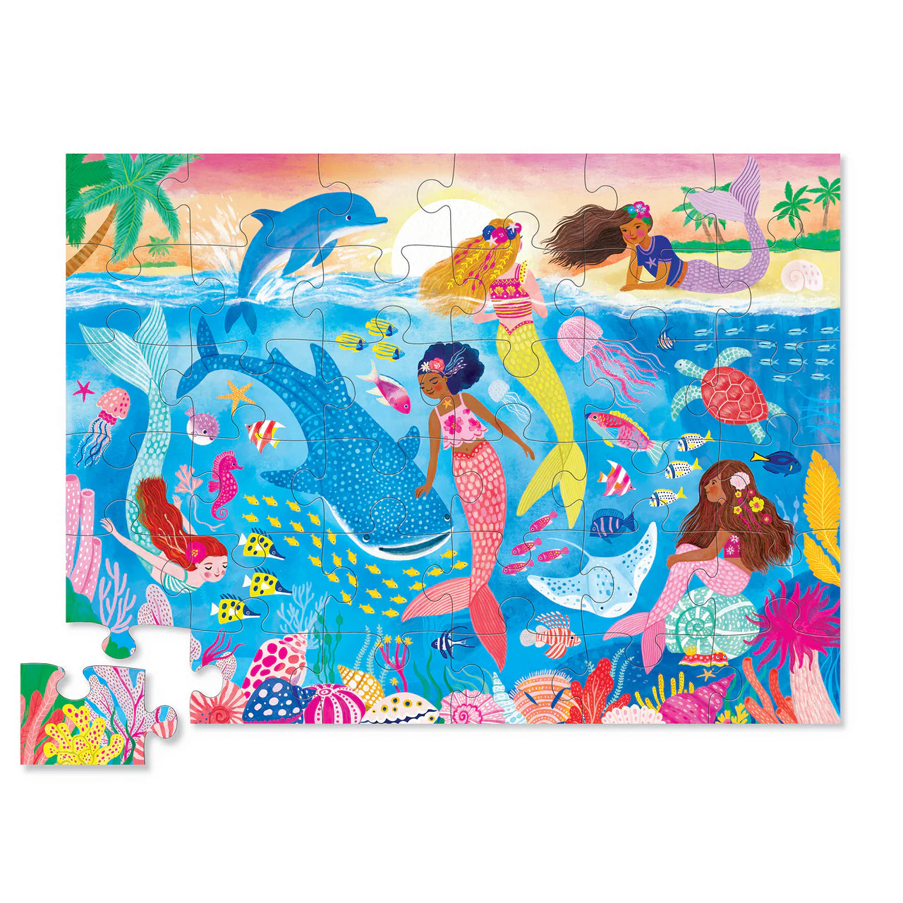 Crocodile Creek Floor Puzzle 36pce - Mermaid Dreams