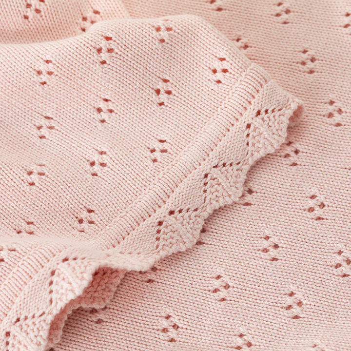 Baby Blanket Bamboo/Cotton Heirloom Blush