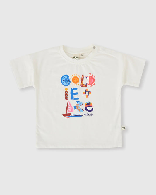 Goldie + Ace G’day From The Bay TShirt White