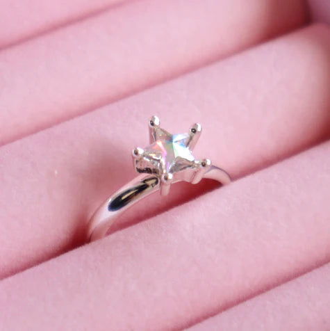 Lauren Hinkley Crystal Shining Star Ring with Box
