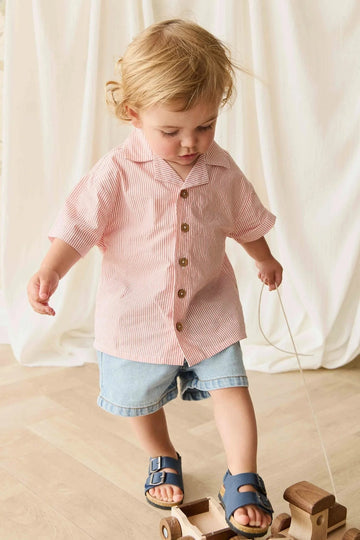 Jamie Kay Organic Cotton Reid Denim Short Antique Blue