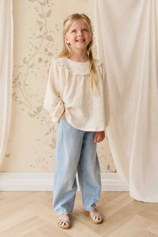 Jamie Kay Organic Cotton Muslin Amira Blouse Vintage Ditsy
