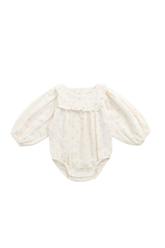 Jamie Kay Organic Cotton Muslin Frances Playsuit Vintage Ditsy