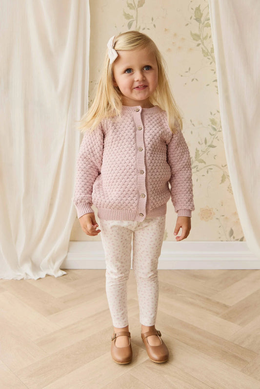 Jamie Kay Maple Knit Cardigan Pastel Pink Marle