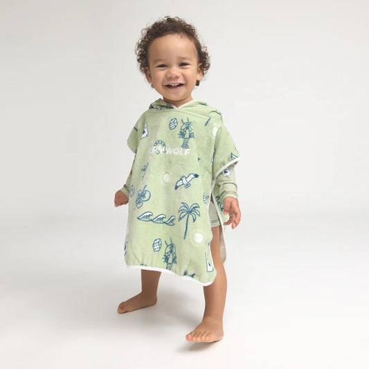 Crywolf Swimwear Baby Hooded Towel Lucky Days One size
