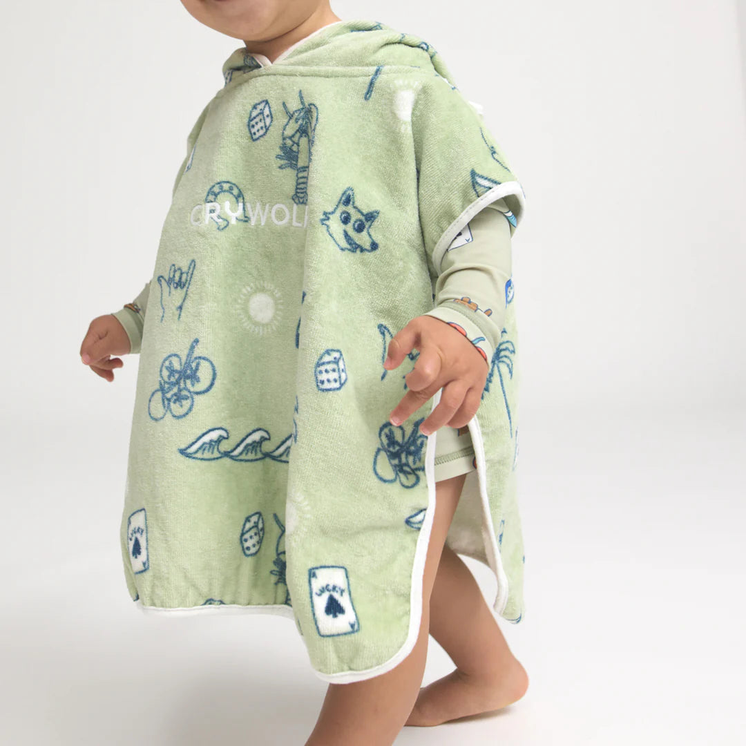 Crywolf Swimwear Baby Hooded Towel Lucky Days One size