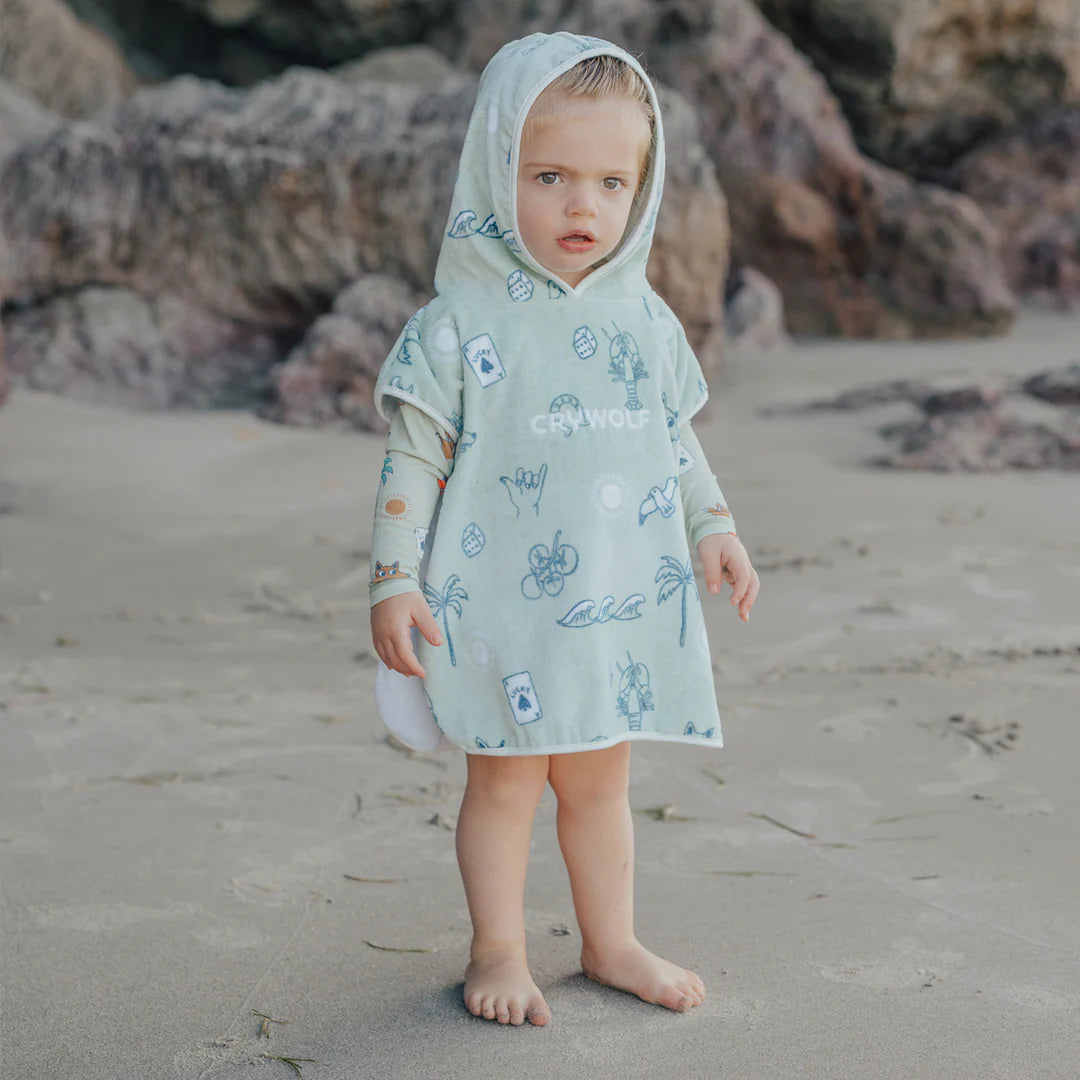 Crywolf Swimwear Baby Hooded Towel Lucky Days One size