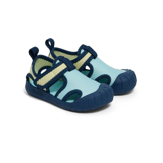 Crywolf Swimwear Summer Range Aqua Sandal Ocean Colourblock