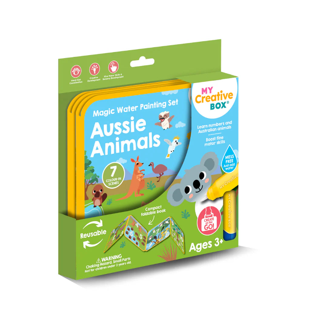 My Creative Box - Magic Water Painting Set Aussie Animals