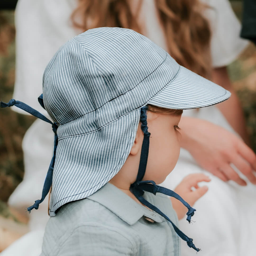 Bedhead hats 'Lounger' Flap Sun Hat - Charlie / Navy