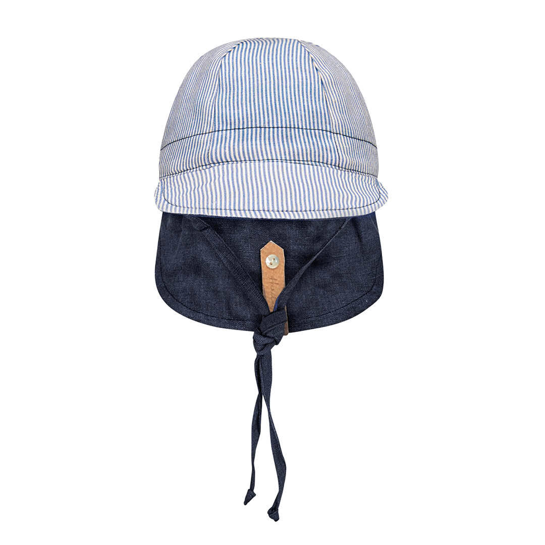 Bedhead hats 'Lounger' Flap Sun Hat - Charlie / Navy