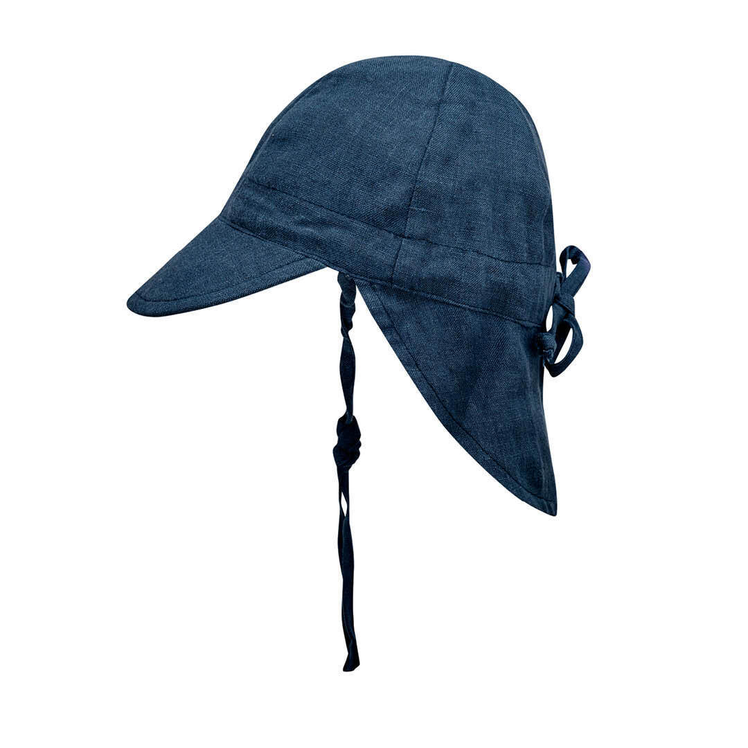 Bedhead hats 'Lounger' Flap Sun Hat - Charlie / Navy
