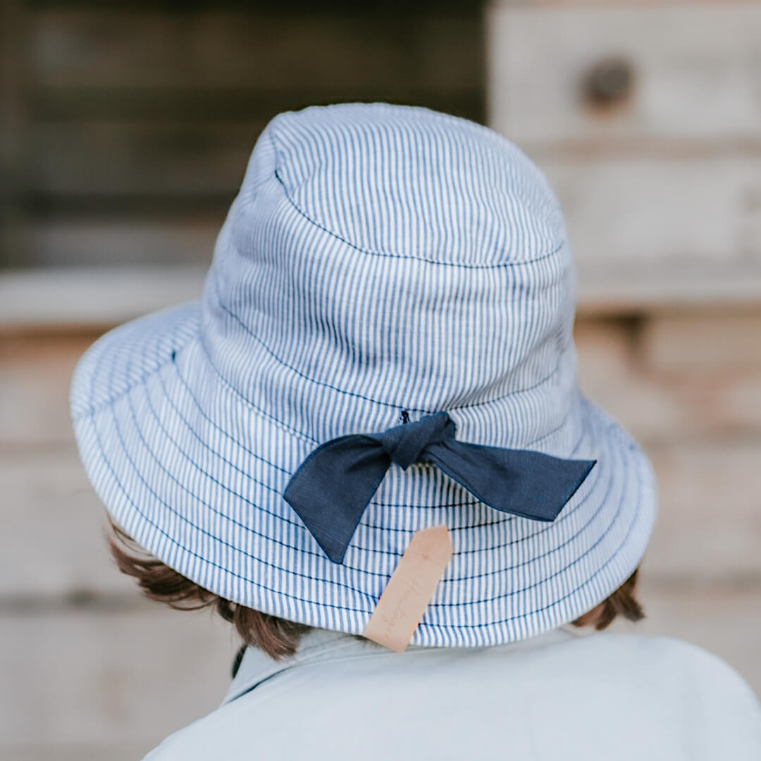 Bedhead hats 'Explorer' Classic Bucket Sun Hat - Charlie / Indigo
