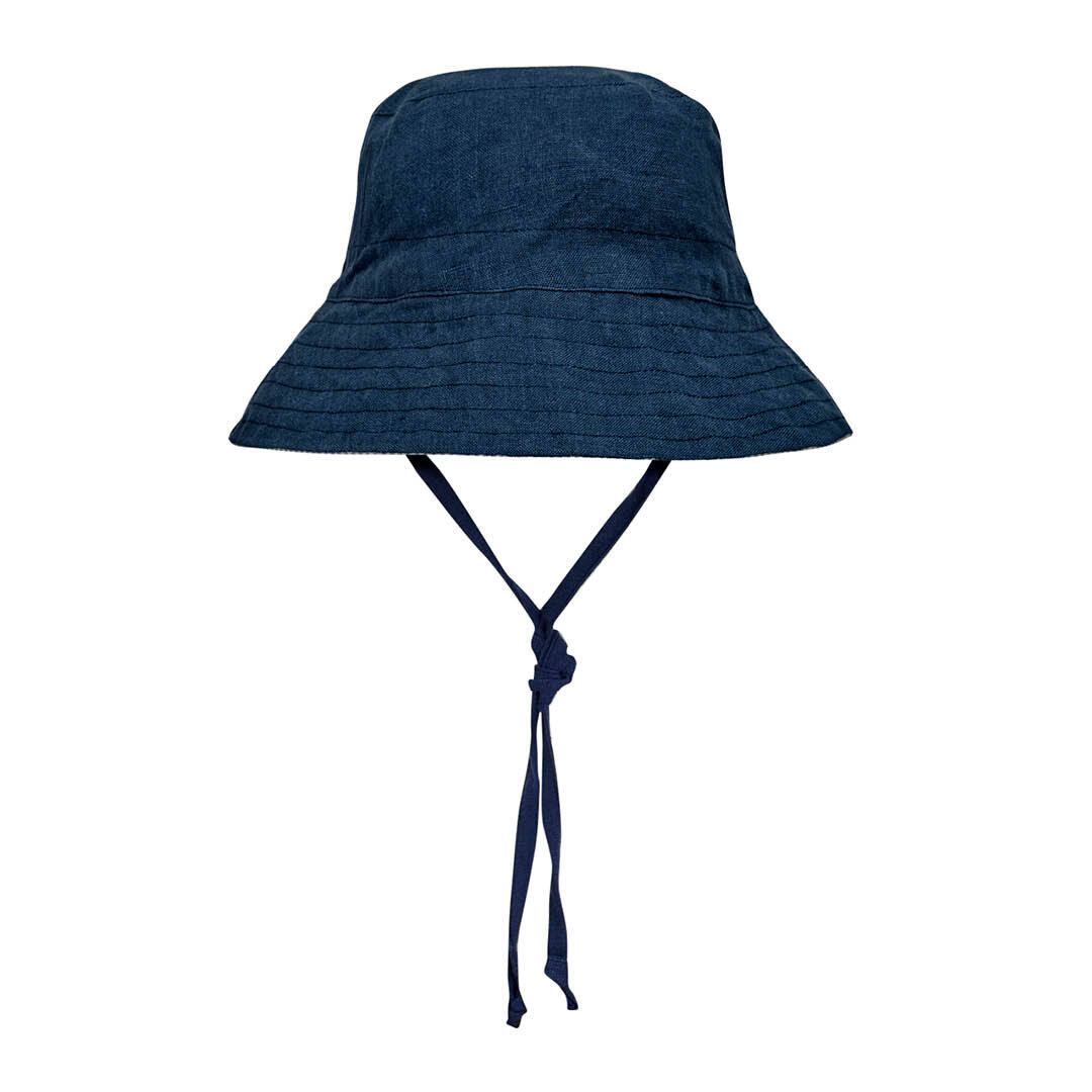 Bedhead hats 'Explorer' Classic Bucket Sun Hat - Charlie / Indigo