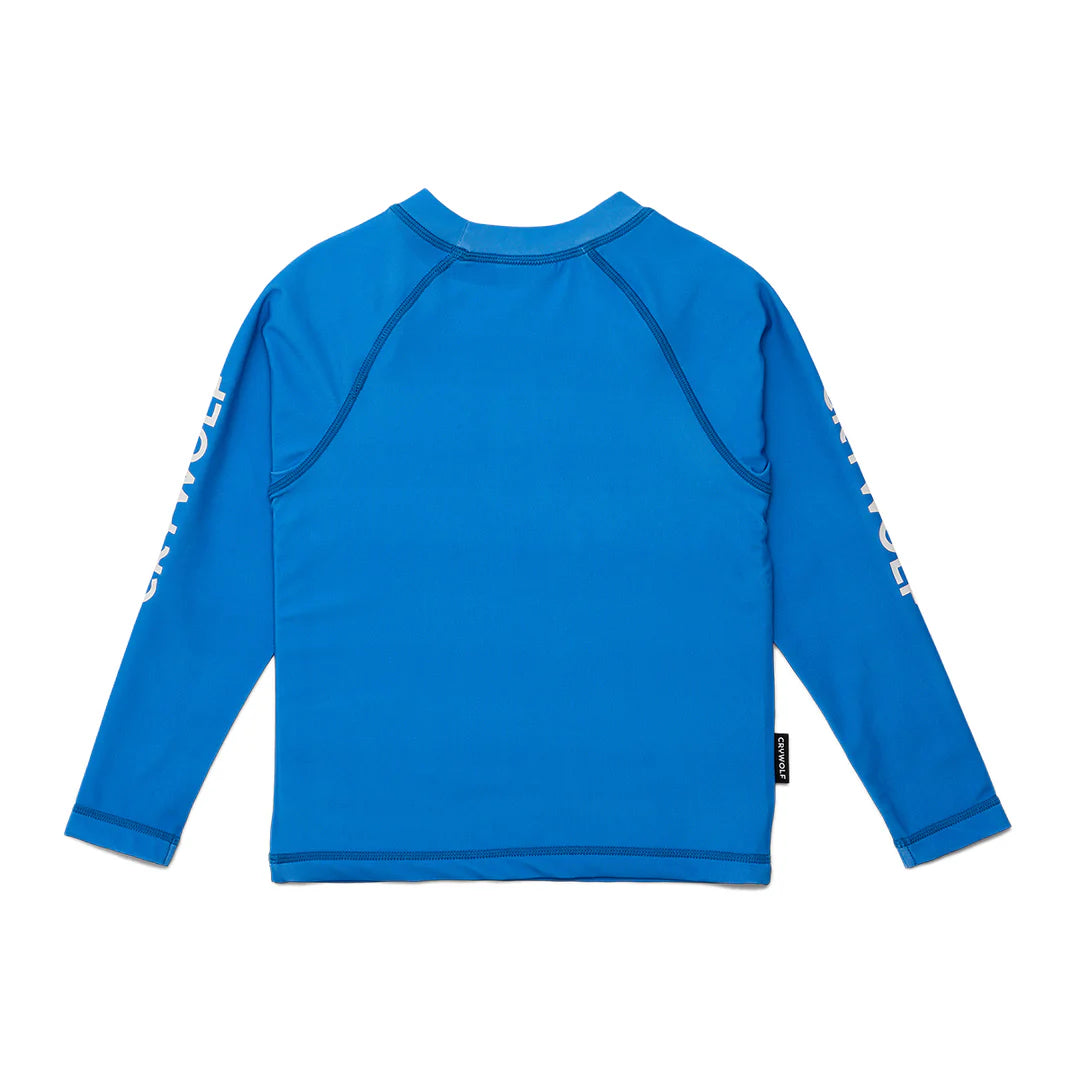 Crywolf Swimwear Long Sleeve Rash Vest Deep Sea Blue