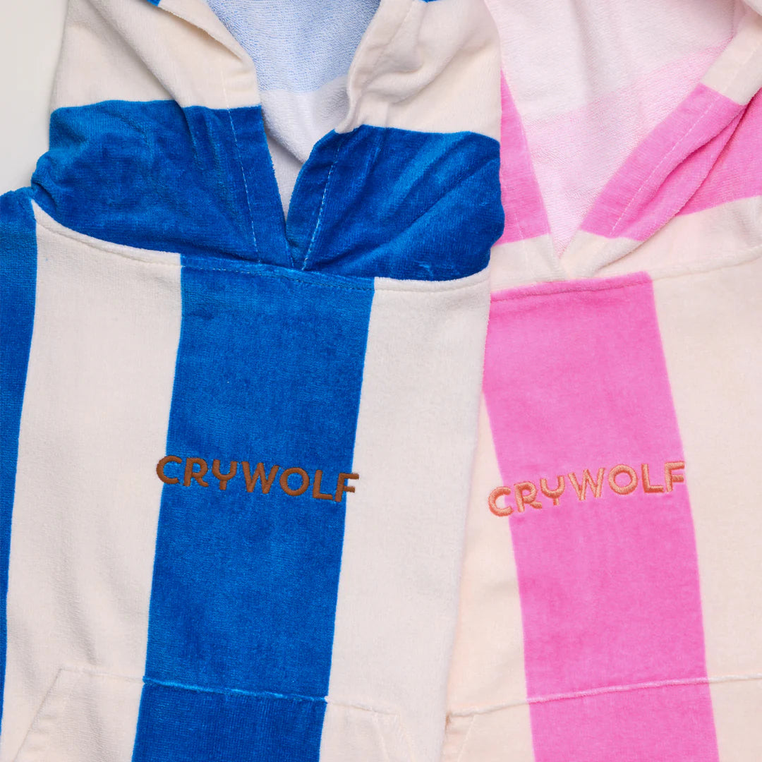 Crywolf Swimwear Hooded Towel Candy Stripe