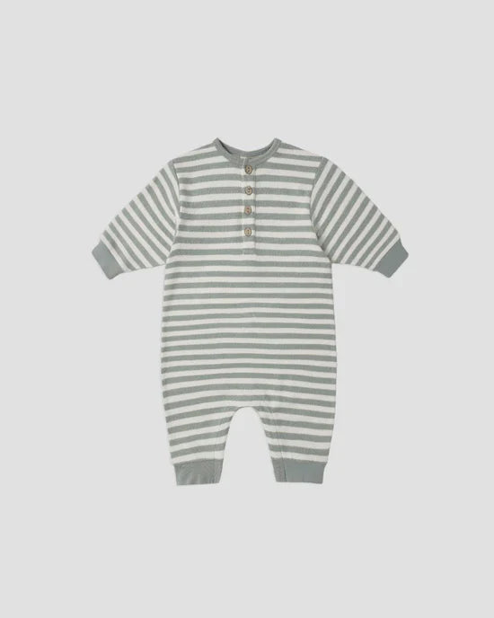 Quincy Mae Relaxed Jumpsuit Blue Stripe