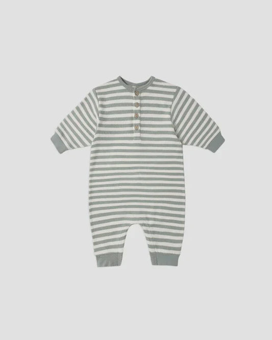 Quincy Mae Relaxed Jumpsuit Blue Stripe
