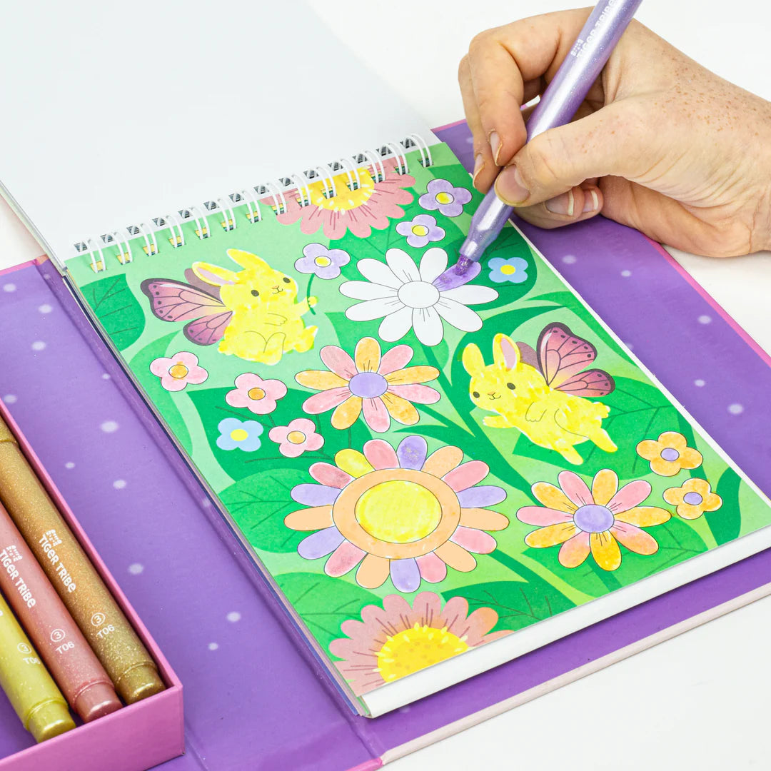 Tiger Tribe - Colouring Set Shimmer Little Fairy Land
