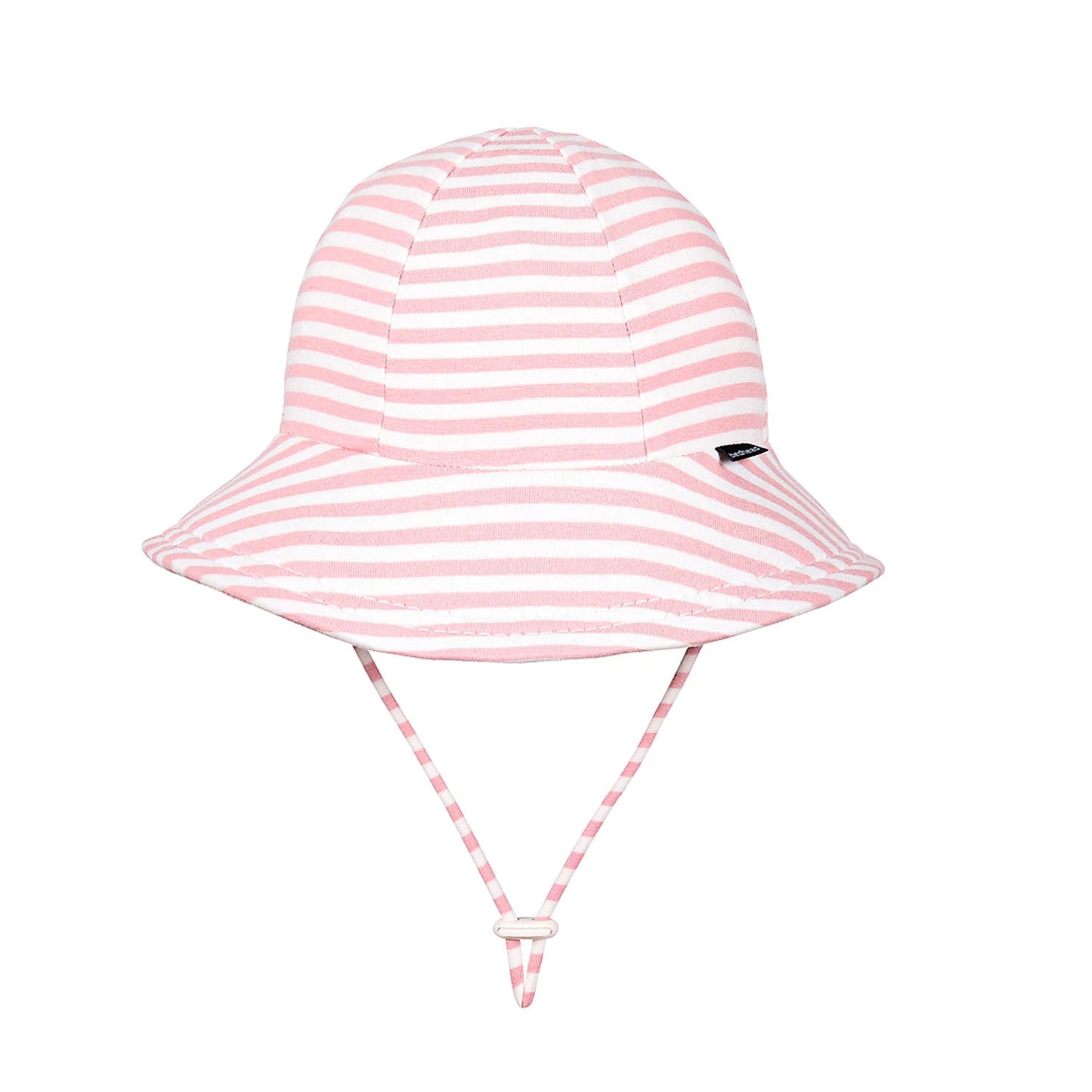 Bedhead hats Toddler Bucket Hat Pink Stripe - UPF50+ Stretch Comfort Anti-flop Brim
