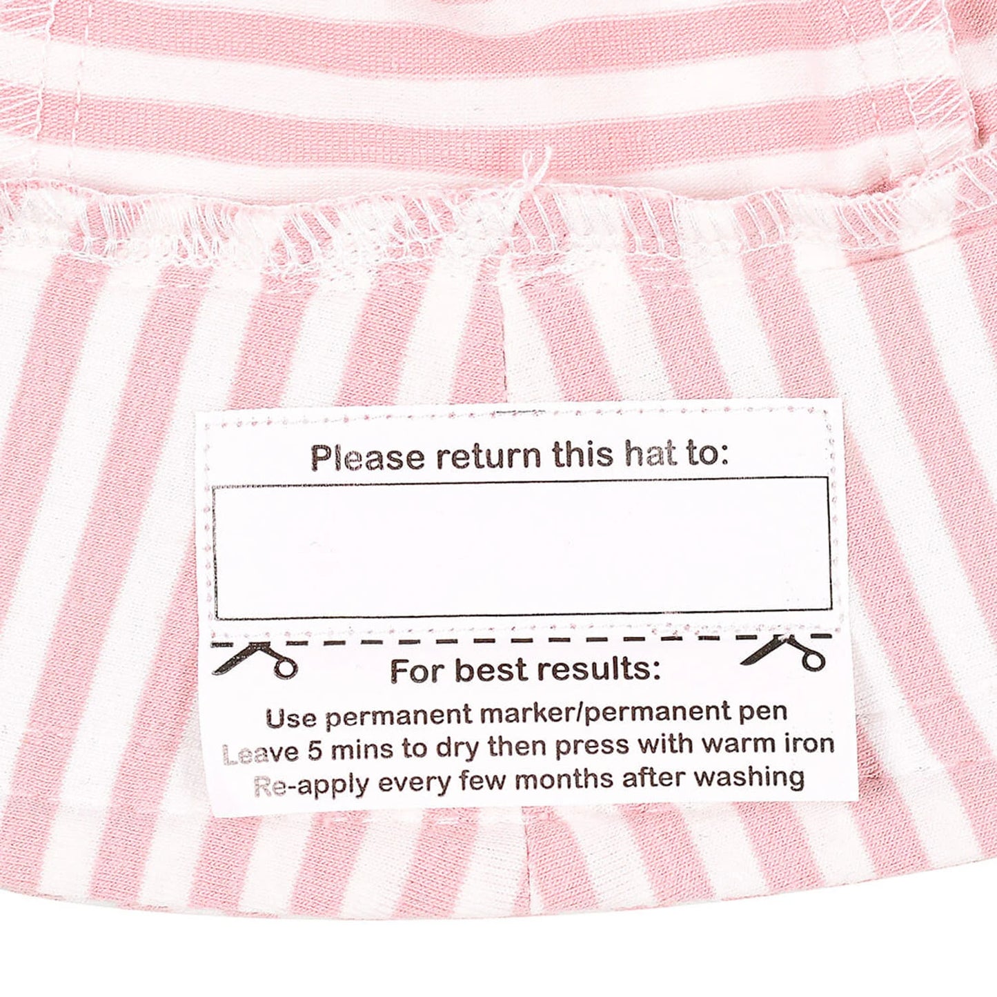 Bedhead hats Toddler Bucket Hat Pink Stripe - UPF50+ Stretch Comfort Anti-flop Brim
