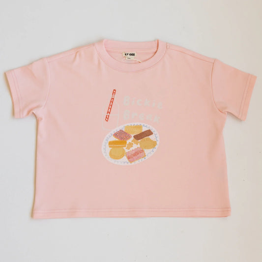 BY GEE Bickie Break Boxy Tee - Pink