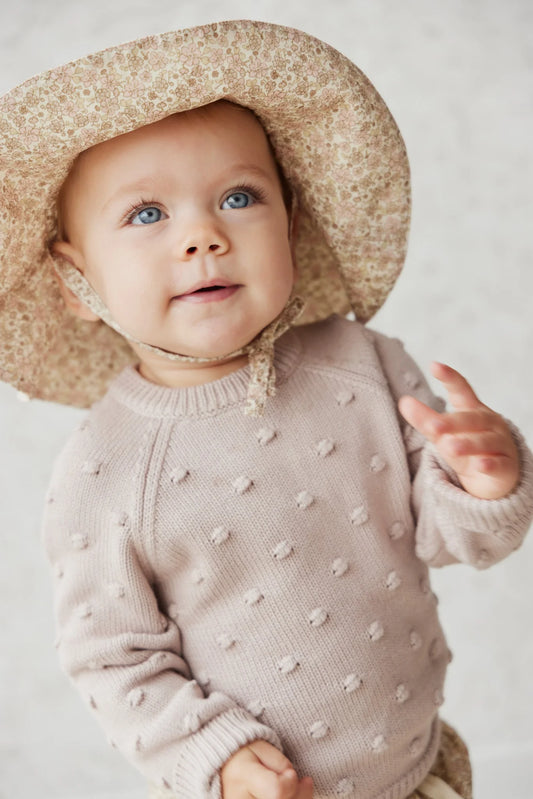 Jamie Kay Dotty Knit Jumper Rosebud