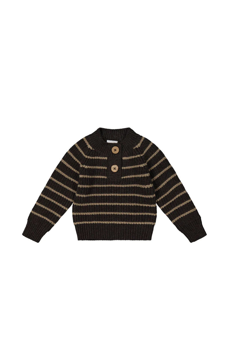 Jamie Kay Daniel Jumper Woodsmoke/Dark Chocolate