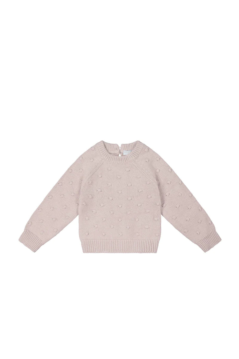 Jamie Kay Dotty Knit Jumper Rosebud