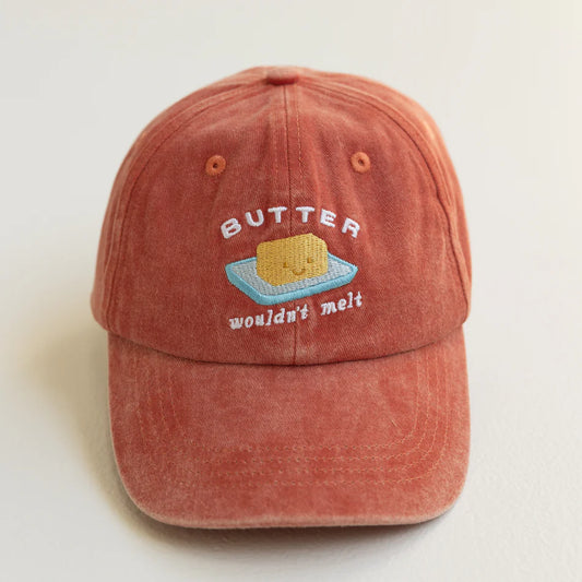 BY GEE Kids Butter Cap - Acid Wash Red