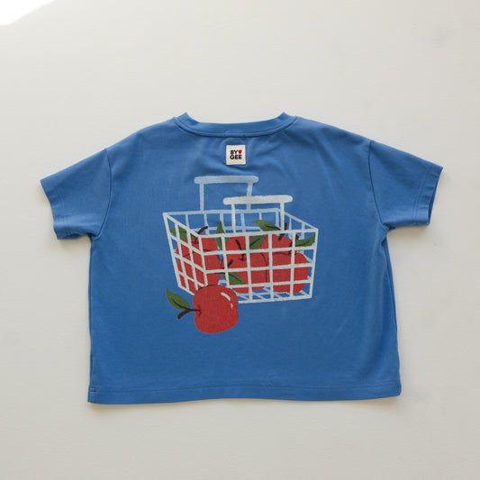 BY GEE Apple Oversized Boxy Tee - Bluebird