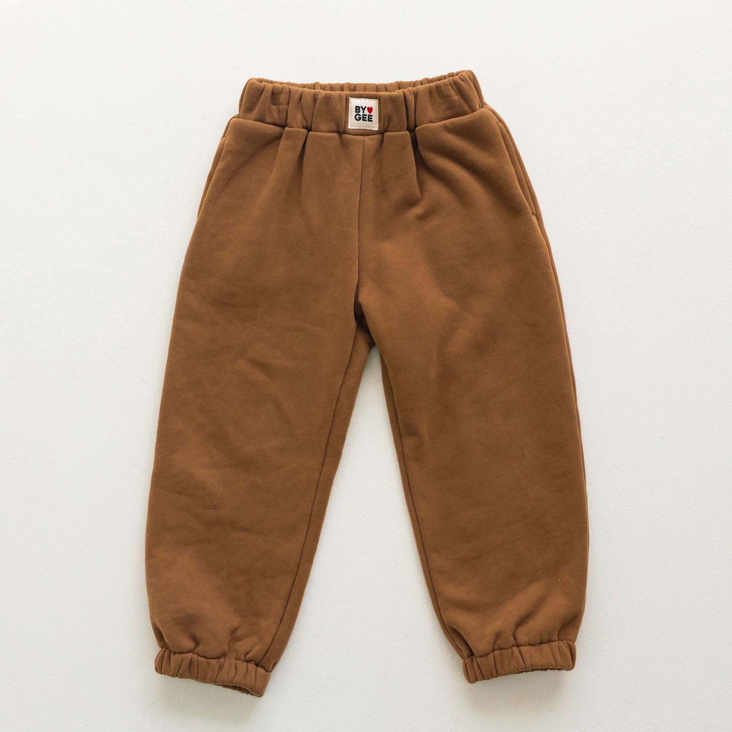 BY GEE Cotton Wide Leg Sweatpant - Chocolate