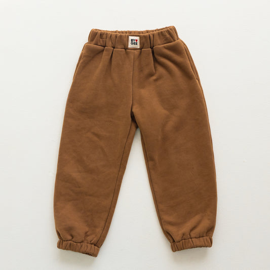 BY GEE Cotton Wide Leg Sweatpant - Chocolate PREORDER