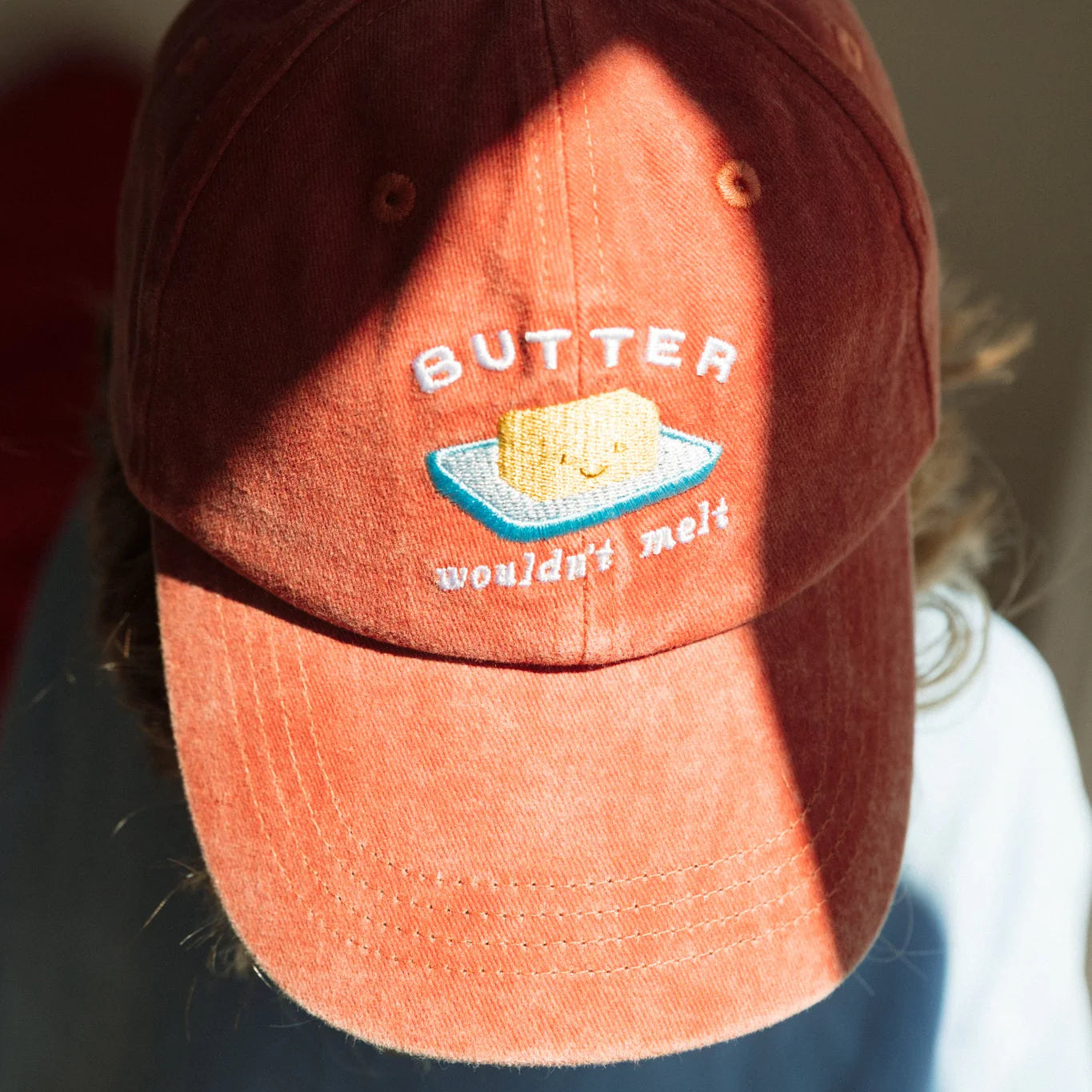 BY GEE Kids Butter Cap - Acid Wash Red