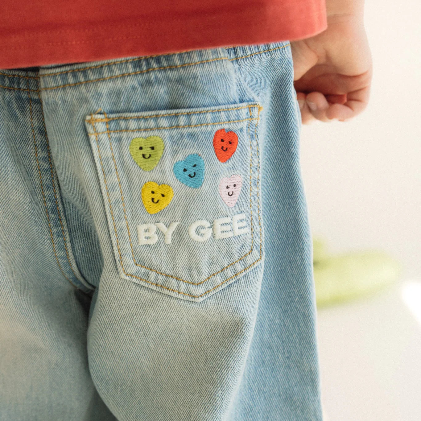 BY GEE Wide Leg Denim Jeans