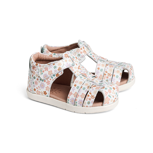 Pretty Brave 1st Walker Billie Sandal. Botanical